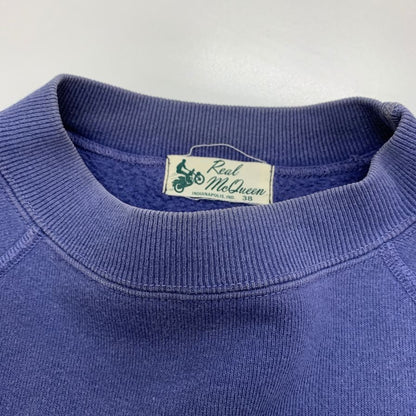 中古■リアルマッコイズ リアルマックイーン 半袖スウェット カットオフ メンズ サイズ38 ネイビー THE REAL McCOY'S 【AFB21】