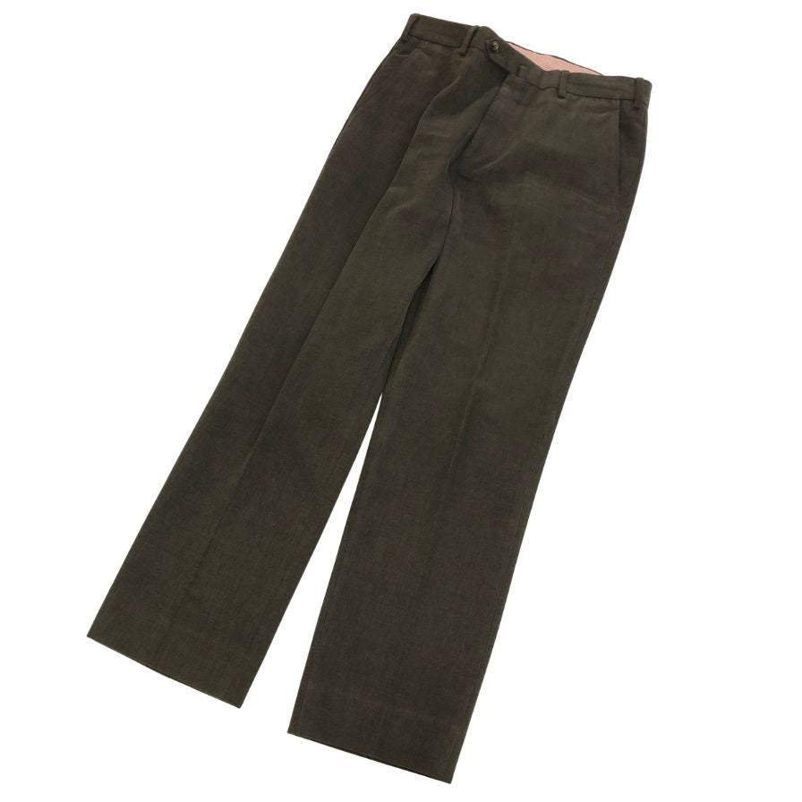ロロピアーナ スラックス コットン テーパード パンツ ブラウン系 サイズ48 メンズ  Loro Piana 【AFB15】