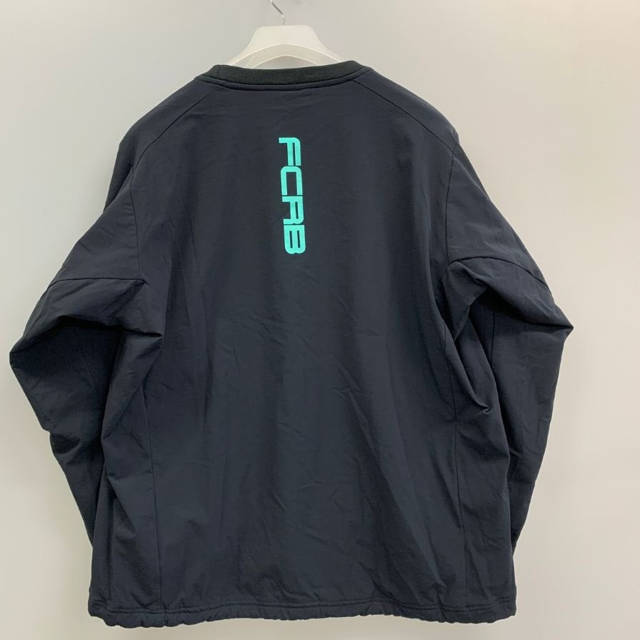 美品◆エフシー レアル ブリストル 21AW スウェット クルーネック ブラック メンズ サイズM FCRB-212056 F.C.R.B. F.C.Real Bristol 【AFB47】