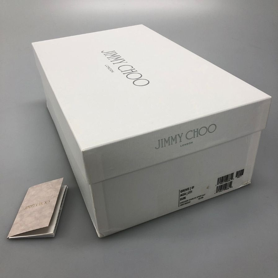 ジミーチュウ スリッポン スニーカー イエロー エンボス サイズ41 メンズ JIMMY CHOO 約26.0cm【AFD5】