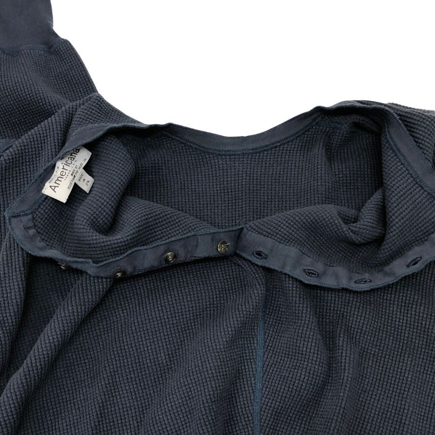 美品◆アメリカーナ サーマルプルオーバー レディース サイズF ブルー AMERICANA 【AFB41】