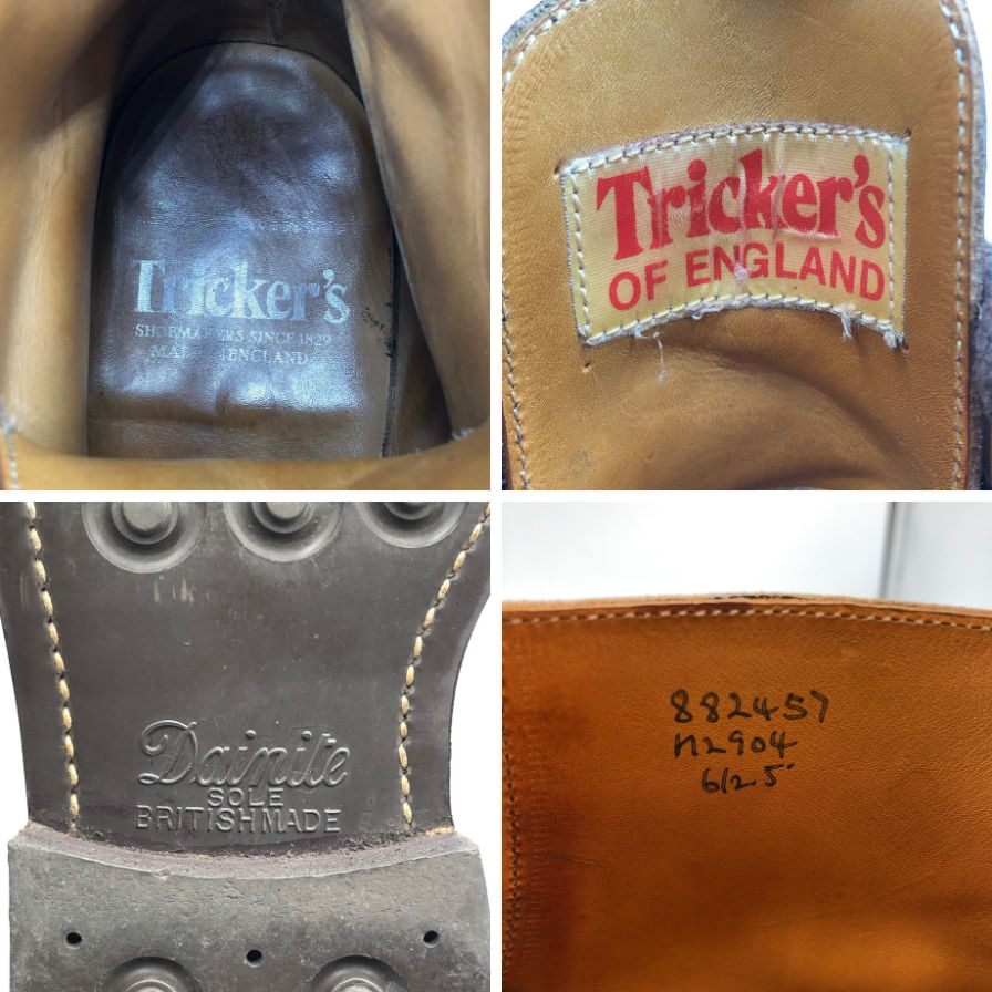 トリッカーズ カントリーブーツ M2904 ブラウン 6ハーフ メンズ レースアップ 革靴 Tricker’s ブーツ 約24.5cm【LA】【中古】