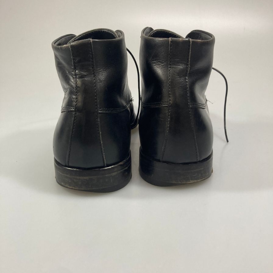 バーニーズニューヨーク ブーツ Uチップ ブラック メンズ サイズ40 BARNEYS NEW YORK 約25.0cm【AFC47】