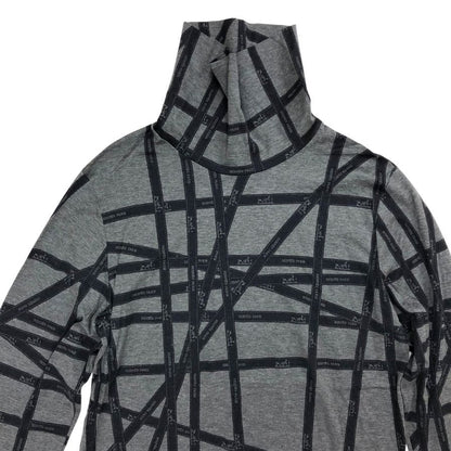美品◆エルメス マルジェラ期 長袖Tシャツ ハイネック ボルデュック グレー レディース サイズL HERMES 【AFB41】