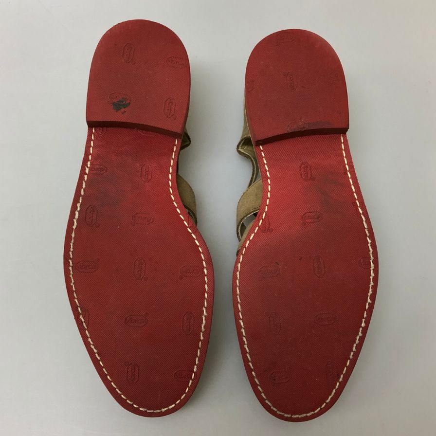 プラソンシューサプライ グルカ ストラップサンダル スエード メンズ サイズ不明 ベージュ PLUSON SHOE SUPPLY 約不明cm【AFC6】