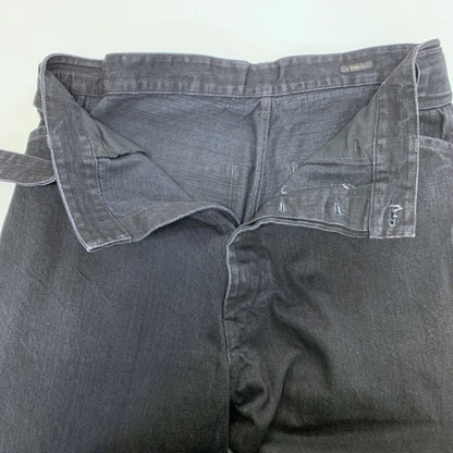 コモリ 25AW ブラックデニム ベルテッドパンツ コットン メンズ サイズ3 C03-03001 COMOLI 【AFB18】