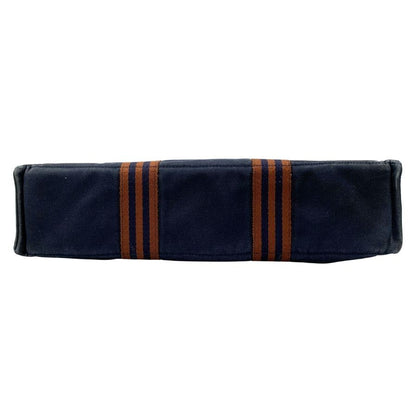 エルメス ハンドバッグ フールトゥー MM キャンバス ハンドバッグ レディース ネイビー  HERMES【AFE10】
