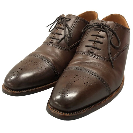スコッチグレイン レザーシューズ セミブローグ オデッサ2 920 ブラウン メンズ サイズ26.5 SCOTCH GRAIN 約26.5cm【AFC41】