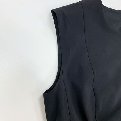 美品◆フォクシー ワンピース ロング ノースリーブ ポリエステル 27907 ブラック レディース サイズ40 FOXEY 【AFB8】