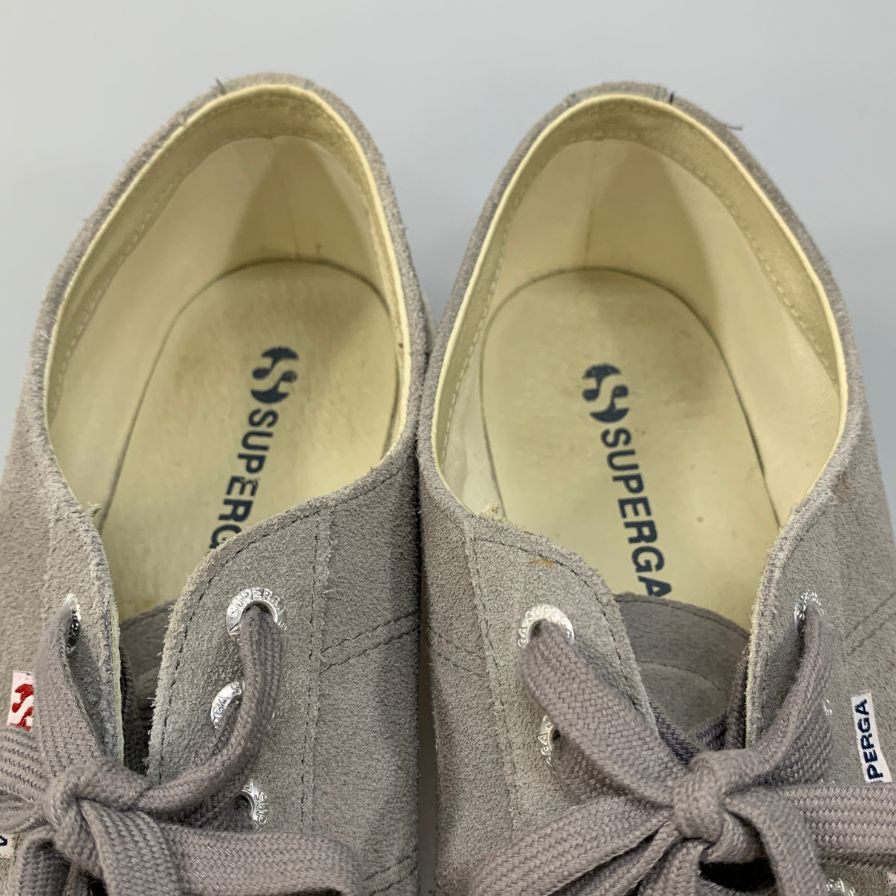 スペルガ スニーカー スエード メンズ グレー サイズ41 SUPERGA 約26.0cm【AFC40】