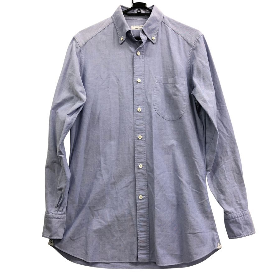 美品◆ミナミシャツ 南シャツ ワイシャツ コットン ビスポーク メンズ サイズ表記無し ブルー系 MINAMI SHIRTS 【AFB7】