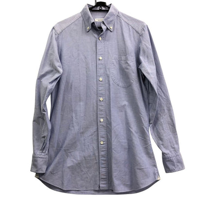 美品◆ミナミシャツ 南シャツ ワイシャツ コットン ビスポーク メンズ サイズ表記無し ブルー系 MINAMI SHIRTS 【AFB7】