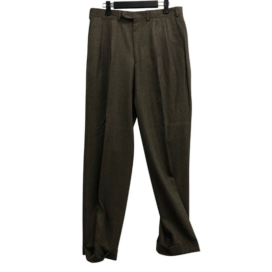 エルメネジルド ゼニア パンツ ウール SUPER100’S ダークブラウン サイズ48 Ermenegildo Zegna 【AFB19】
