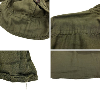 中古◆ヤヌーク ダブルガーゼシャツ カーキ サイズS メンズ 長袖シャツ YANUK Double gauze standard shirt 【AFB16】