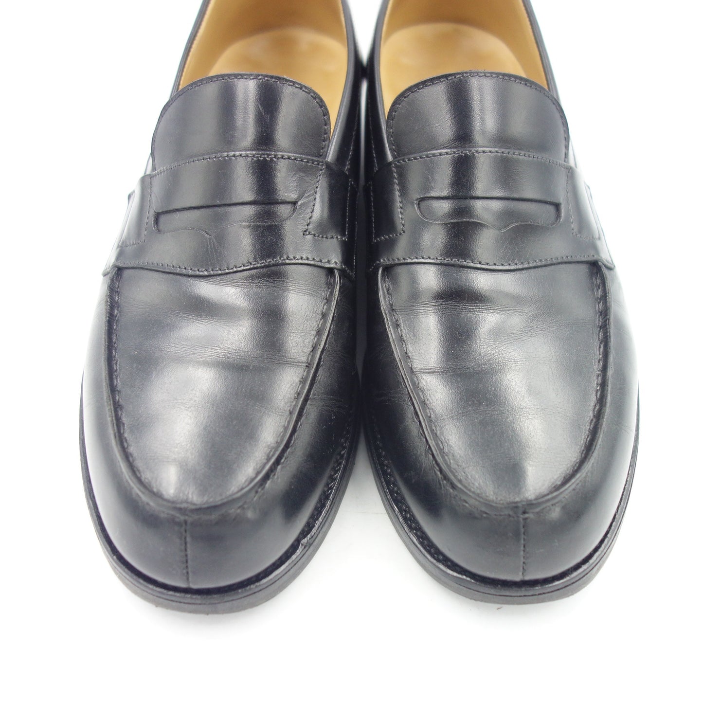 Good condition◆JM Weston leather shoes signature loafers 180 black men's size 5D JMWESTON [LA] 