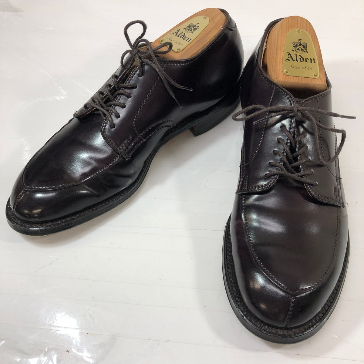 オールデン 54321 Vチップ コードバン ダークバーガンディ サイズUS7D ALDEN ビジネスシューズ 約25.0cm【LA】【中古】