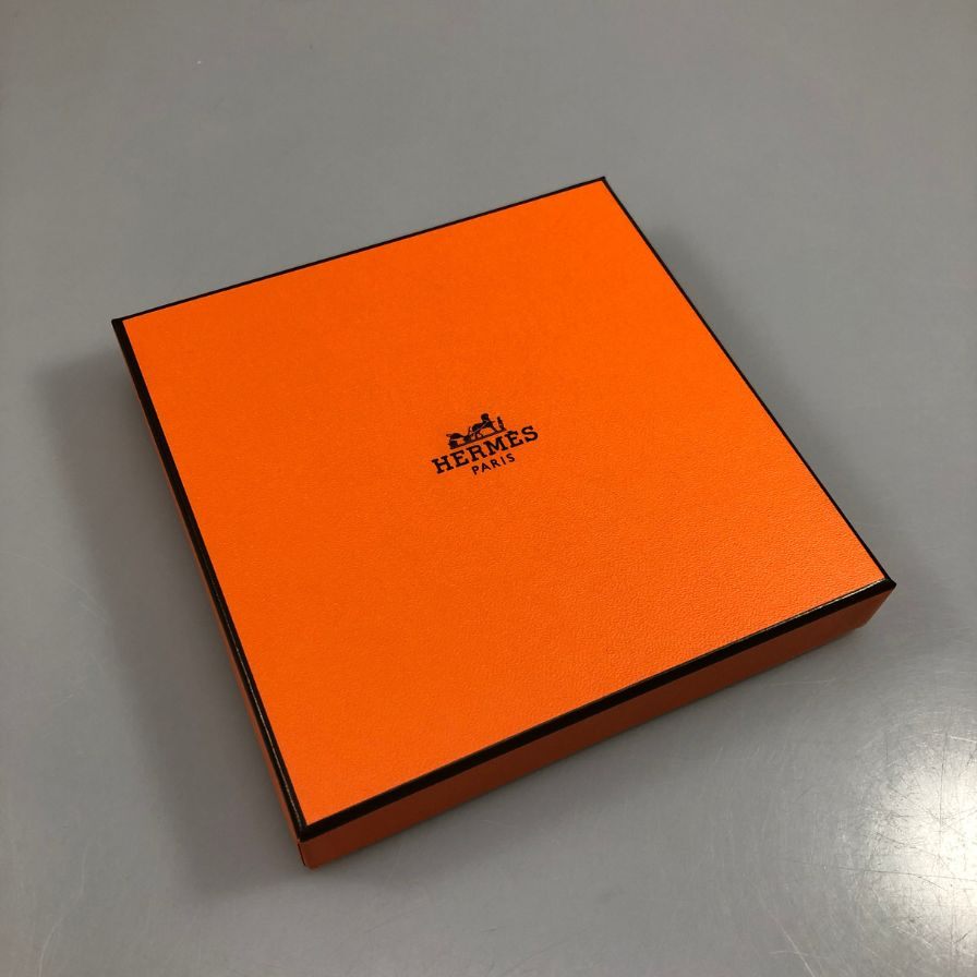 エルメス ハンカチ コットン100% ホワイト レディース HERMES【AFI19】【中古】