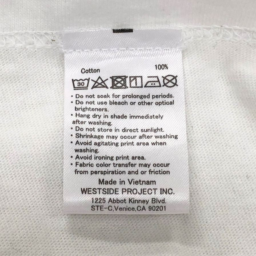 中古■クックマン フロントプリントTシャツ ホワイト メンズ XL COOKMAN 【AFB8】