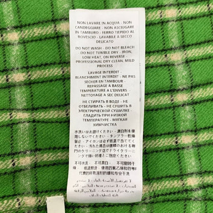 中古◆グッチ ネルシャツ ウール チェック メンズ グリーン サイズ46 GUCCI 【AFB18】