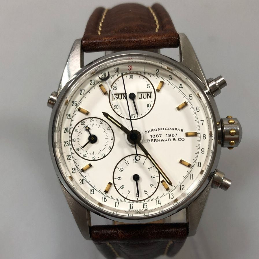 エベラール 腕時計 トリプルカレンダー クロノグラフ 1887 自動巻き EBERHARD【AFI27】