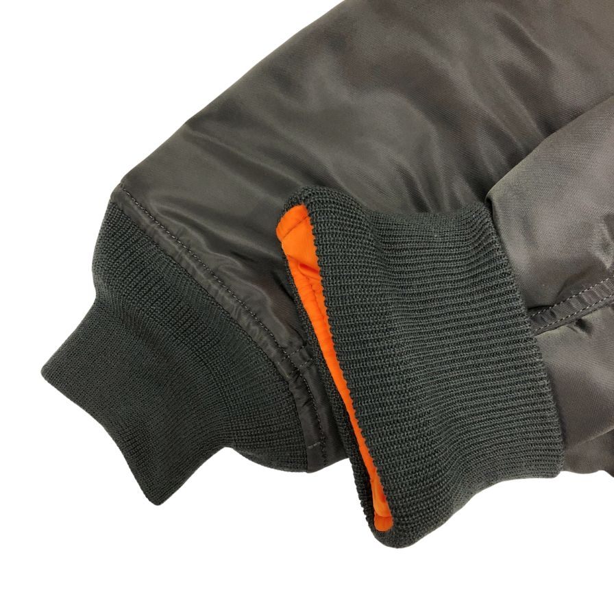 中古◆アルファインダストリーズ MA-1 20004 リバーシブル メンズ カーキ サイズL ALPHA INDUSTRIES 【AFA11】