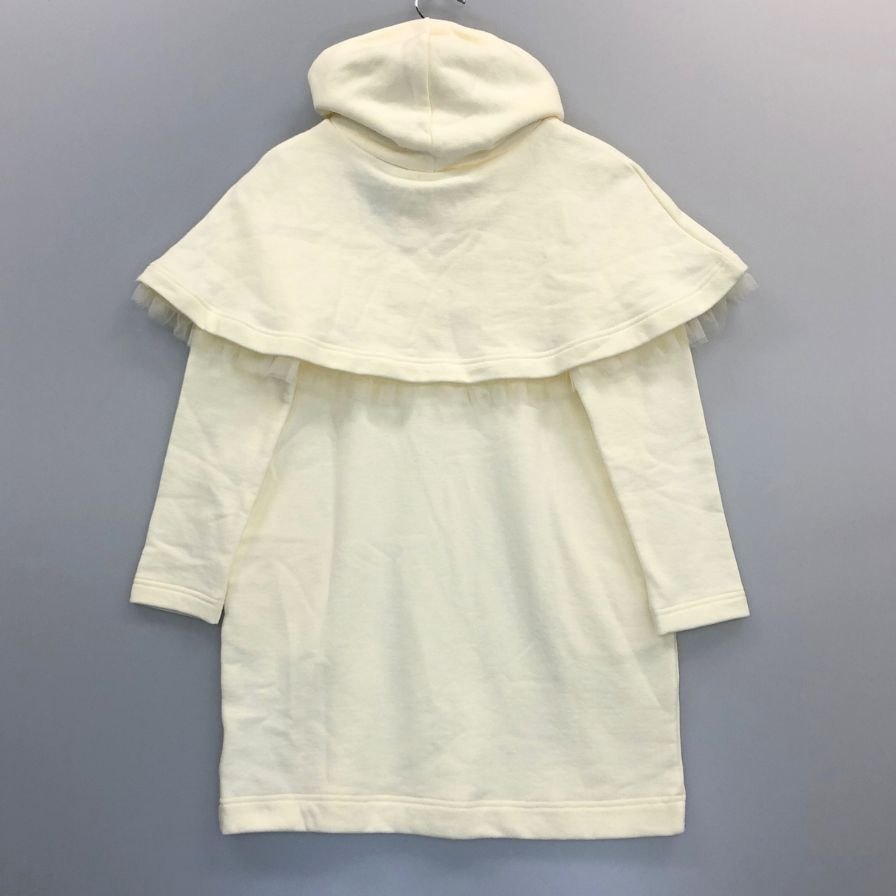 新品同様◆コムサ フィユ ワンピース ケープ付き 女の子用 キッズ ホワイト系 サイズ130～140 COMME CA FILLE 【AFB25】