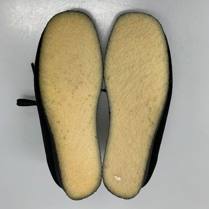 クラークス デッキシューズ ワラビー  スエード クレープソール メンズ ブラック サイズ25cm CLARKS 約25.0cm【AFC29】