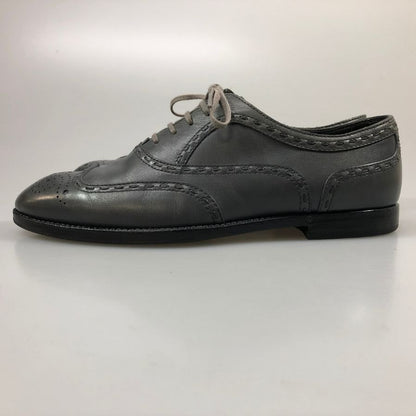 ボッテガ ヴェネタ レザーシューズ ウィングチップ グレー系 レディース サイズ35.5 BOTTEGA VENETA 約22.5cm【AFC41】
