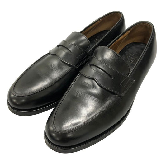 クロケット&ジョーンズ ユナイテッドアローズ別注 レザーシューズ ローファー アントン2 ブラック サイズ8.5E メンズ CROCKETT&JONES ANTON2 約27.0cm【AFC35】