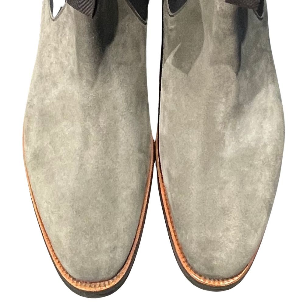 ジェイエムウエストン チェルシーブーツ 705 グレー スエード  サイズ9D メンズ  J.M.WESTON ブーツ 約27.0cm【LA】【中古】