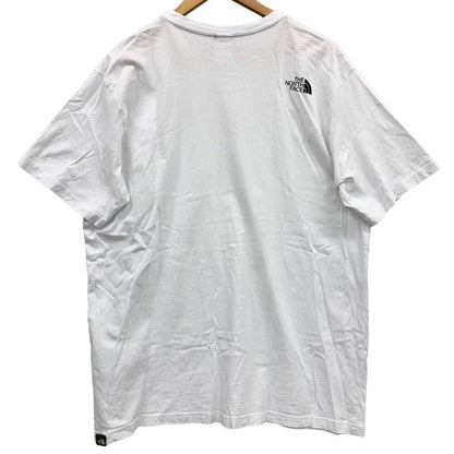 美品◆ザ ノースフェイス 半袖Tシャツ ロゴ ホワイト メンズ サイズL THE NORTH FACE 【AFB30】