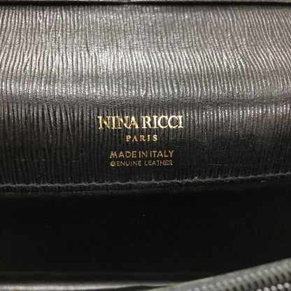 ニナリッチ 二つ折り 長財布 ウォレット 札入れ 小銭入れ ブラック NINA RICCI【AFI6】