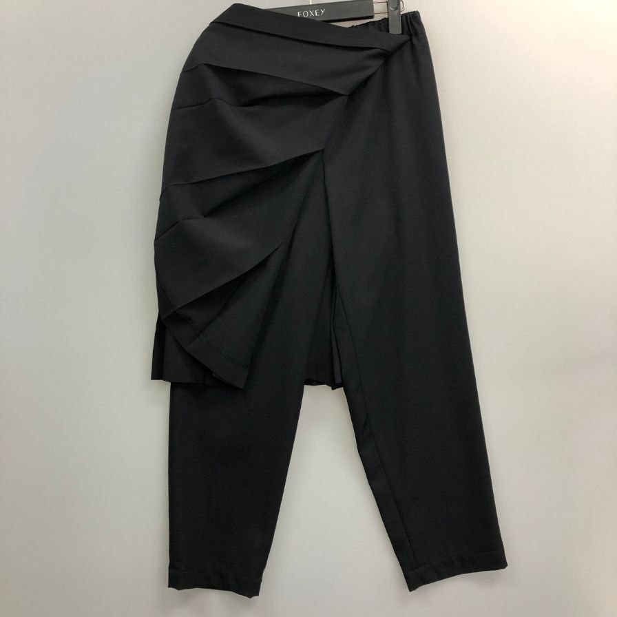 コムデギャルソン レディース レイヤード パンツ RG-P018 日本製 AD2020 サイズS ブラック COMME des GARONS 【AFB40】