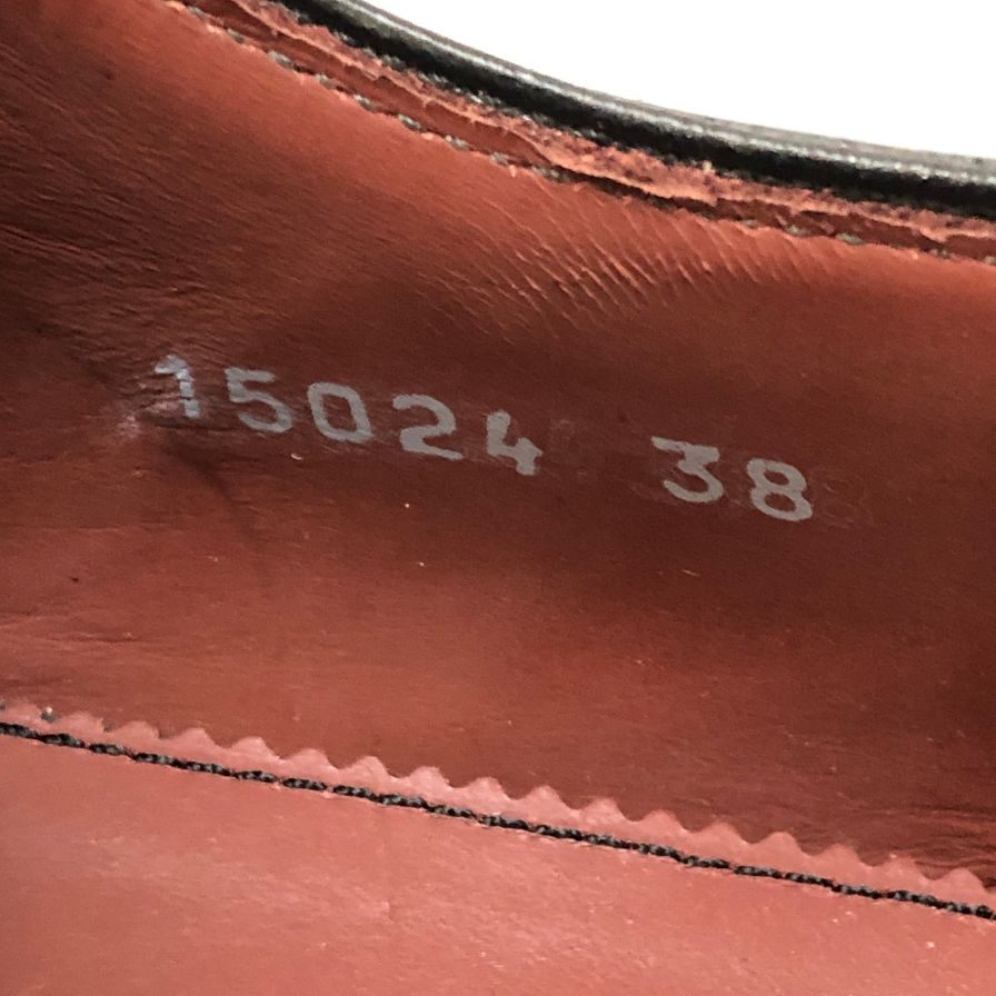 マグナーニ サイドレース ホールカット カーフ ブラック サイズ38 MAGNANNI 約24.0cm【AFC2】