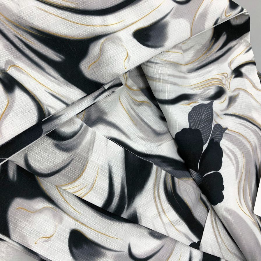 ふりふ 浴衣 呪術廻戦「夏油傑」 サイズL レディース ブラック系【AFB38】【中古】