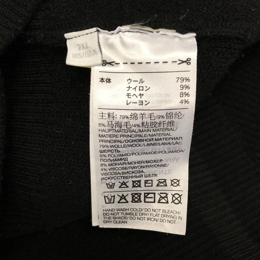 中古◆ワイスリー ニットセーター モヘア混 レディース ブラック系 サイズ2XL Y-3 【AFB29】