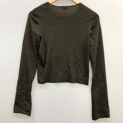 美品◆フォクシー ブティック カーディガン 1ボタン ウール ニット ブラウン レディース サイズ40 FOXEY BOUTIQUE 【AFB4】