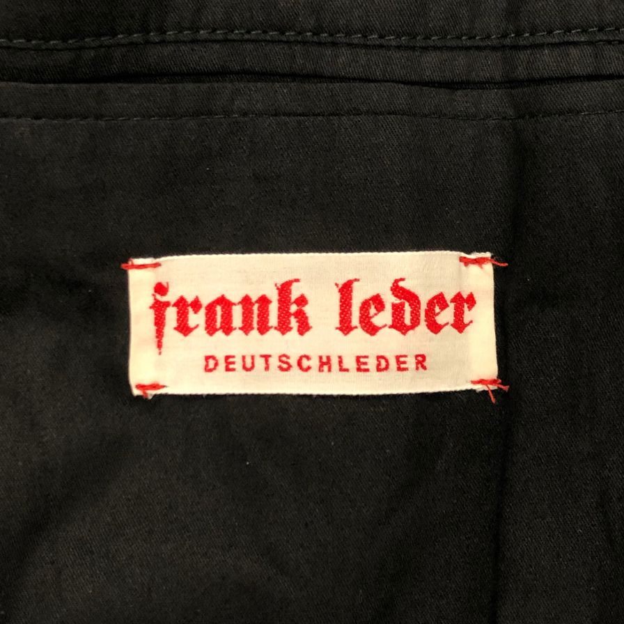 美品◆フランクリーダー 2Bテーラードジャケット モールスキン ブラック サイズM メンズ FRANK LEDER 【AFA10】