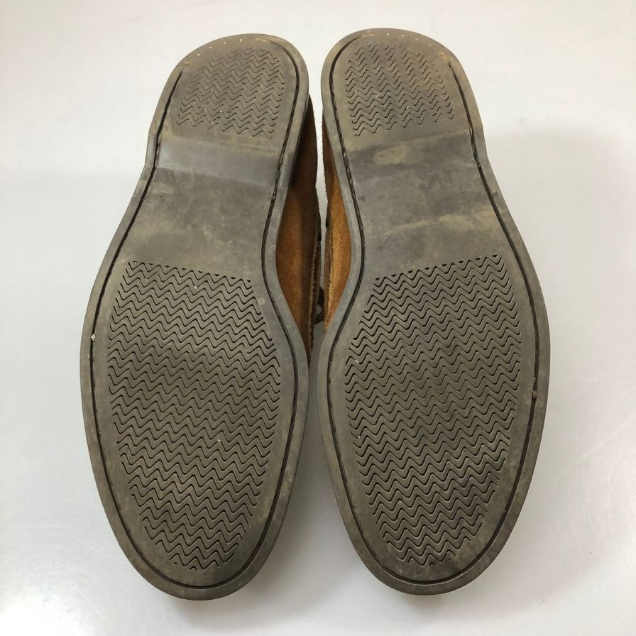 ユナイテッドアローズ デッキシューズ モカシン スエード ブラウン メンズ サイズ8.5 UNITED ARROWS 約26.5cm【AFC53】