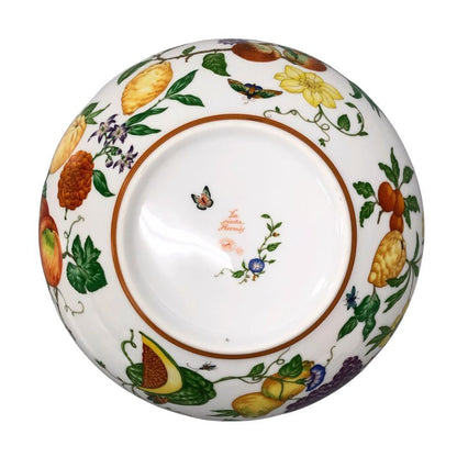 エルメス シエスタ ボウル 花柄 ホワイト 約25㎝ HERMES【AFI28】【中古】