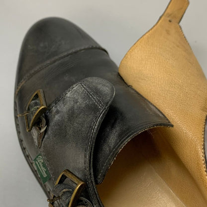 パラブーツ レザーシューズ ダブルモンクストラップ ウィリアム レザー メンズ サイズ6 ブラック Paraboot WILLIAM 約24.5cm【AFD9】