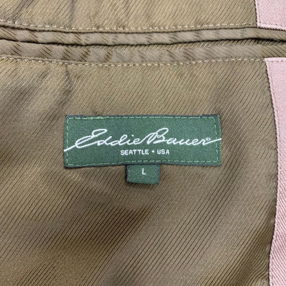 中古◆エディーバウアー ジャケット テーラードジャケット ポリエステル ブラウン サイズL メンズ Eddie Bauer 【AFB27】