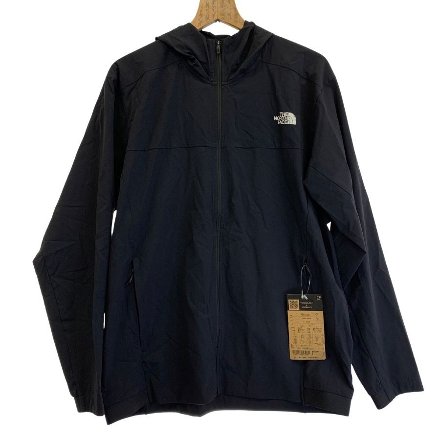新品同様◆ザ ノース フェイス NP22581 フレキシブルフーディトレーニングウエア ブラック メンズ サイズL THE NORTH FACE 【AFB20】