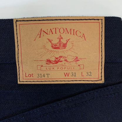 アナトミカ 314T BEAT  コットン テーパード インディゴ デニムパンツ メンズ サイズ31 ANATOMICA 【AFB14】