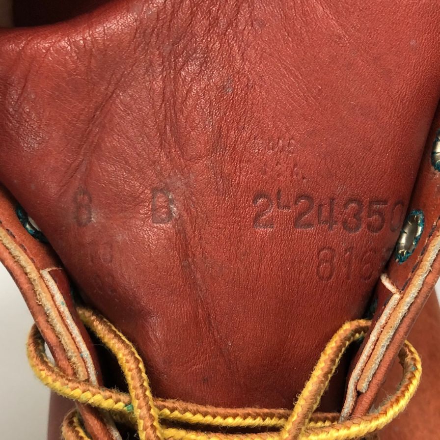 レッドウイング ワークブーツ 6インチ クラシックラウンド ブラウン メンズ サイズ8E RED WING 約26.0cm【AFC28】