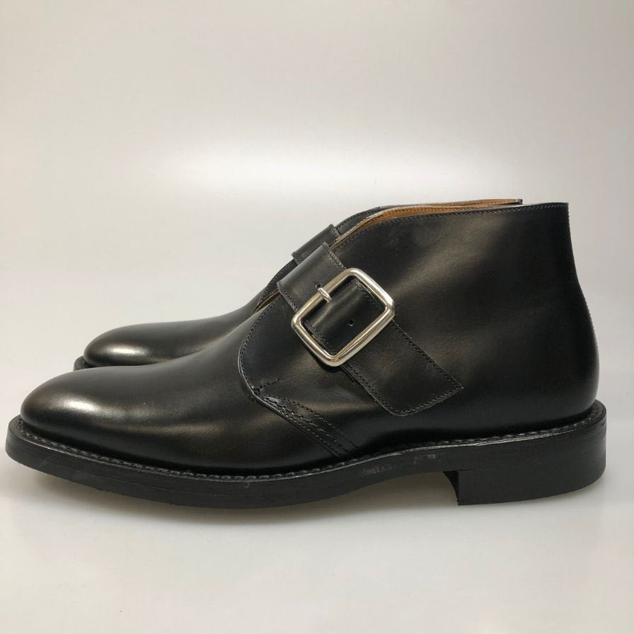 トリッカーズ M7403 シングルモンク メンズ サイズ 7 ハーフ ブラック Tricker’ｓ ビジネスシューズ 約25.5cm【LA】【中古】