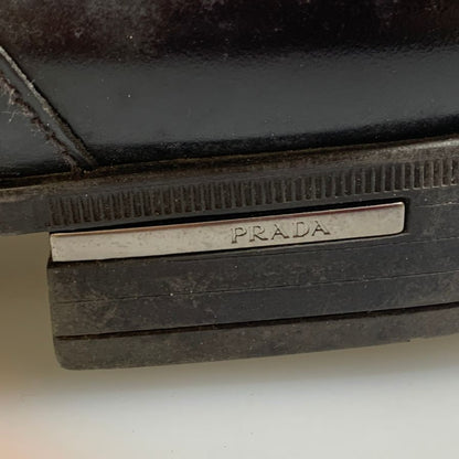 プラダ カーフ レザーシューズ 2EE 190 メンズ サイズ6.5 ブラック PRADA 約25.5cm【AFD6】