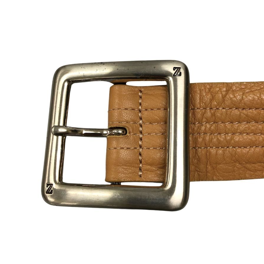 エルメネジルドゼニア ベルト レザー ブラウン メンズ サイズ95 Ermenegildo Zegna【AFI18】