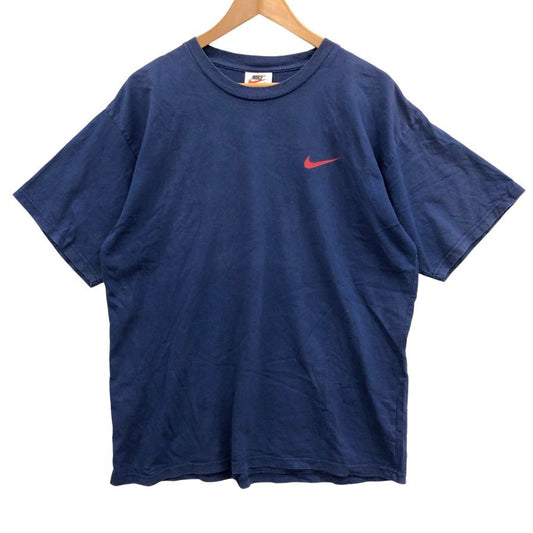 中古◆ナイキ Tシャツ バックプリント96 ナイキジャパン マレーシヤ製 メンズ サイズM ブルー NIKE 【AFB25】