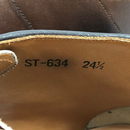 スコッチグレイン ST-634 スパイダー チャッカブーツ カーフ ブラウン サイズ24.5㎝ SCOTCH GRAIN 約24.5cm【AFC33】